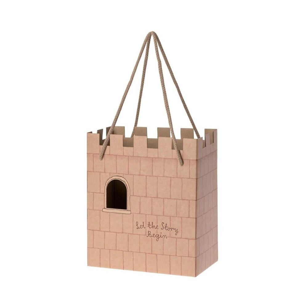 NEW Maileg Castle Gift Bag Play House Rose Pink